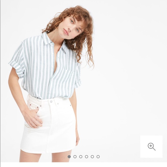 Everlane Dresses & Skirts - EVERLANE white denim skirt